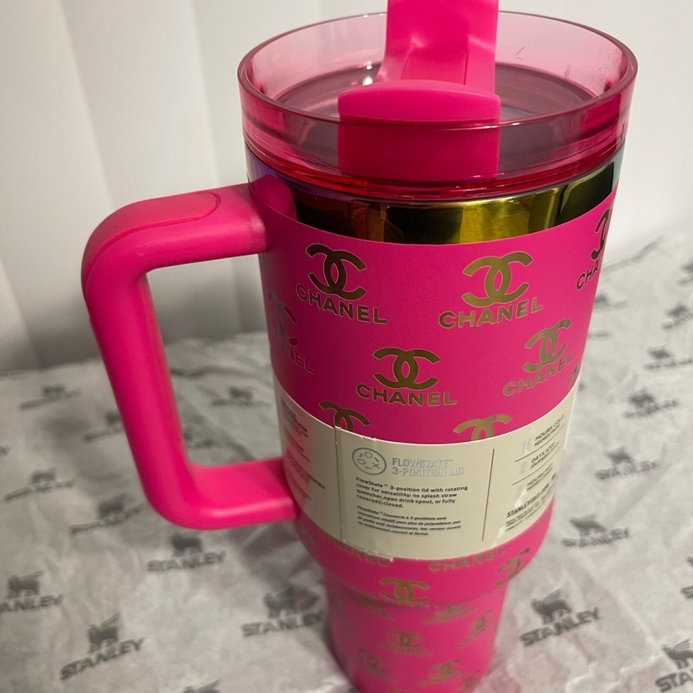 Custom Stanley Pink Travel Mug 40oz - Picture 9 of 9